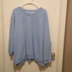 Just My Size Baby Blue Sweatshirt - Size 22W/24W